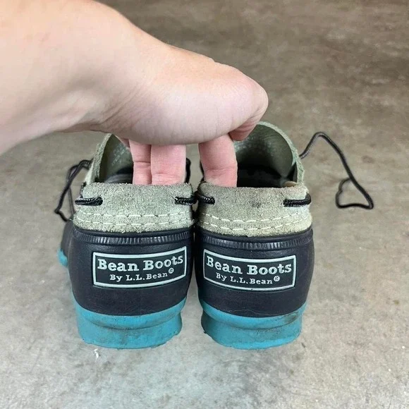 Vintage Black and blue L.L.Bean duck boots Women's size 8.5 or‎ men's 7 - Picture 3 of 5